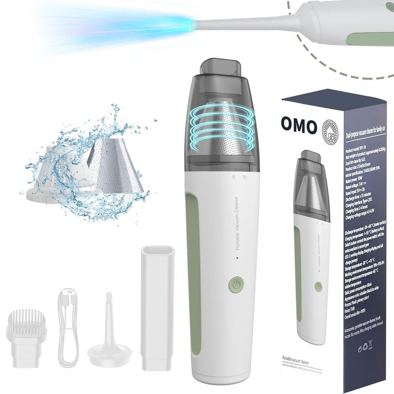 Somall Handheld Vacuum Cordless, Portable Car Vacuum Cleaner, 22000Pa Suction and Blowing Integrated, Dual-Use for Car and Home, USB Rechargeable Hand Vac