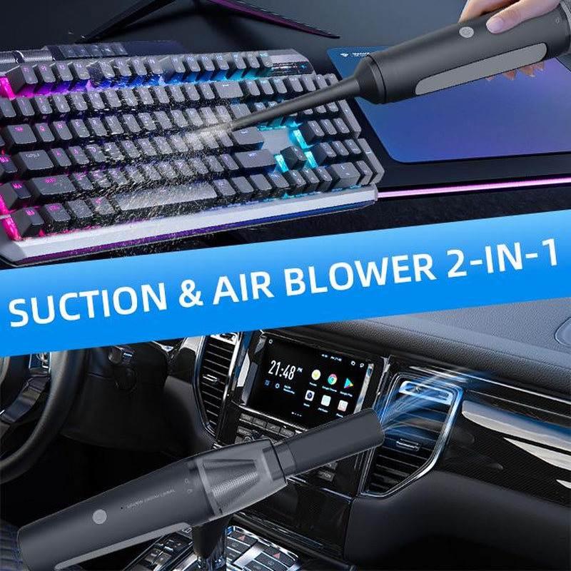 Somall Handheld Vacuum Cordless, Portable Car Vacuum Cleaner, 22000Pa Suction and Blowing Integrated, Dual-Use for Car and Home, USB Rechargeable Hand Vac