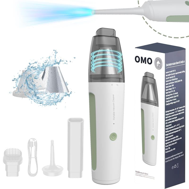 Somall Handheld Vacuum Cordless, Portable Car Vacuum Cleaner, 22000Pa Suction and Blowing Integrated, Dual-Use for Car and Home, USB Rechargeable Hand Vac